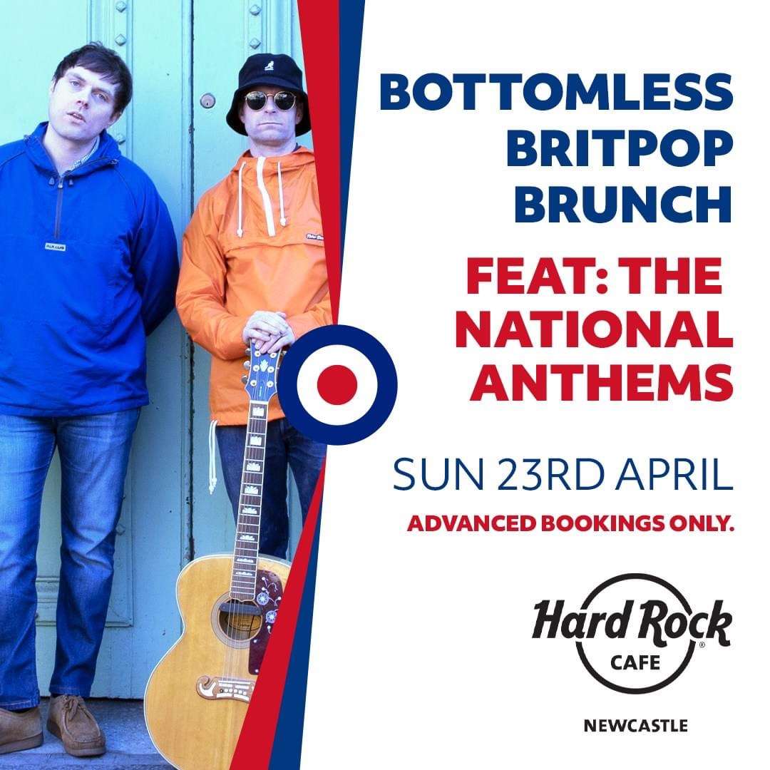 Bottomless Britpop Brunch at Hard Rock Cafe Newcastle in Newcastle upon Tyne