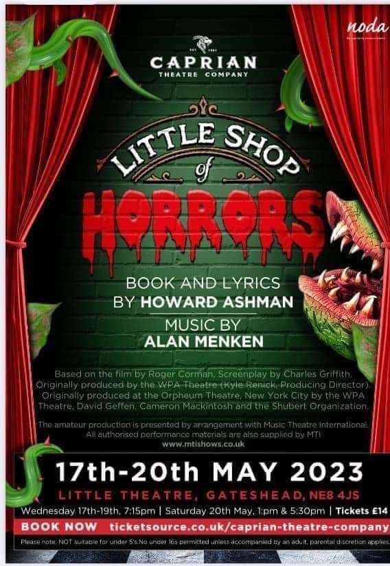 Review: Little Shop Of Horrors at Little Theatre Gateshead review in Newcastle upon Tyne