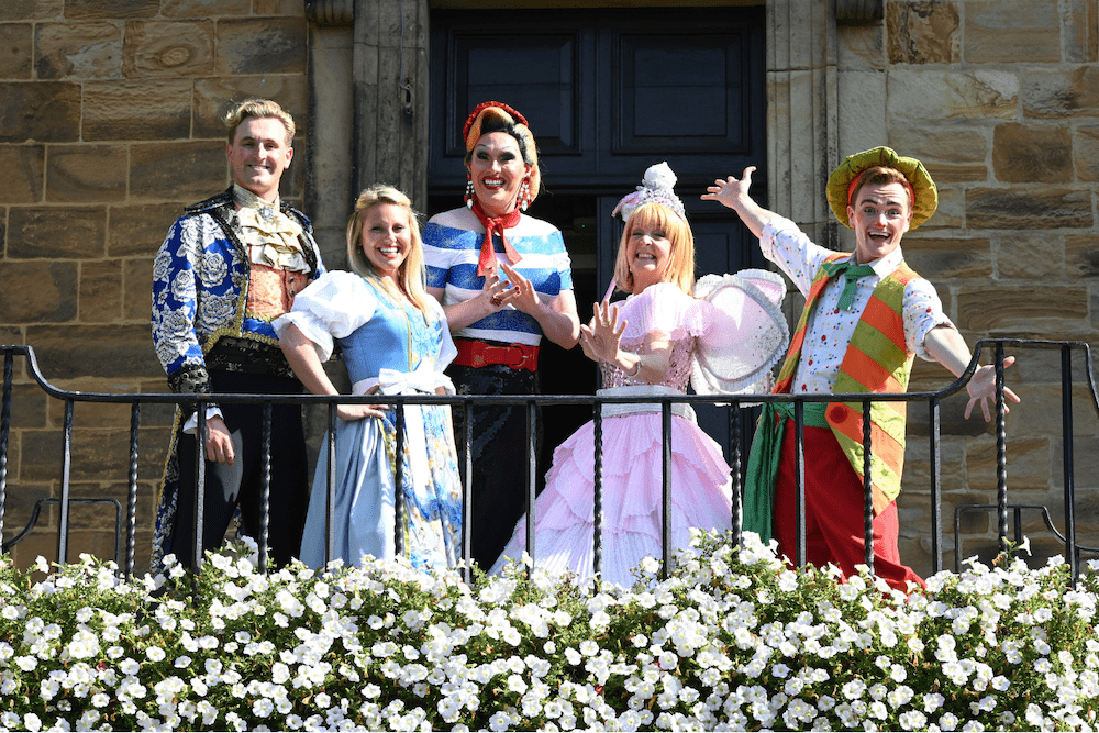 SUNDERLAND EMPIRE PANTO CAST CHECK INTO LUMLEY CASTLE FOR BEAUTY OF A PANTO LAUNCH DAY in Newcastle upon Tyne