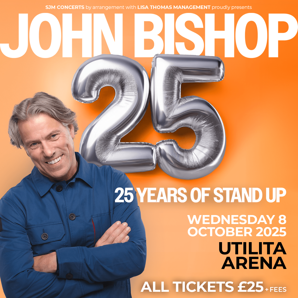 John Bishop celebrates 25 years in comedy with Newcastle 2025 tour date in Newcastle upon Tyne
