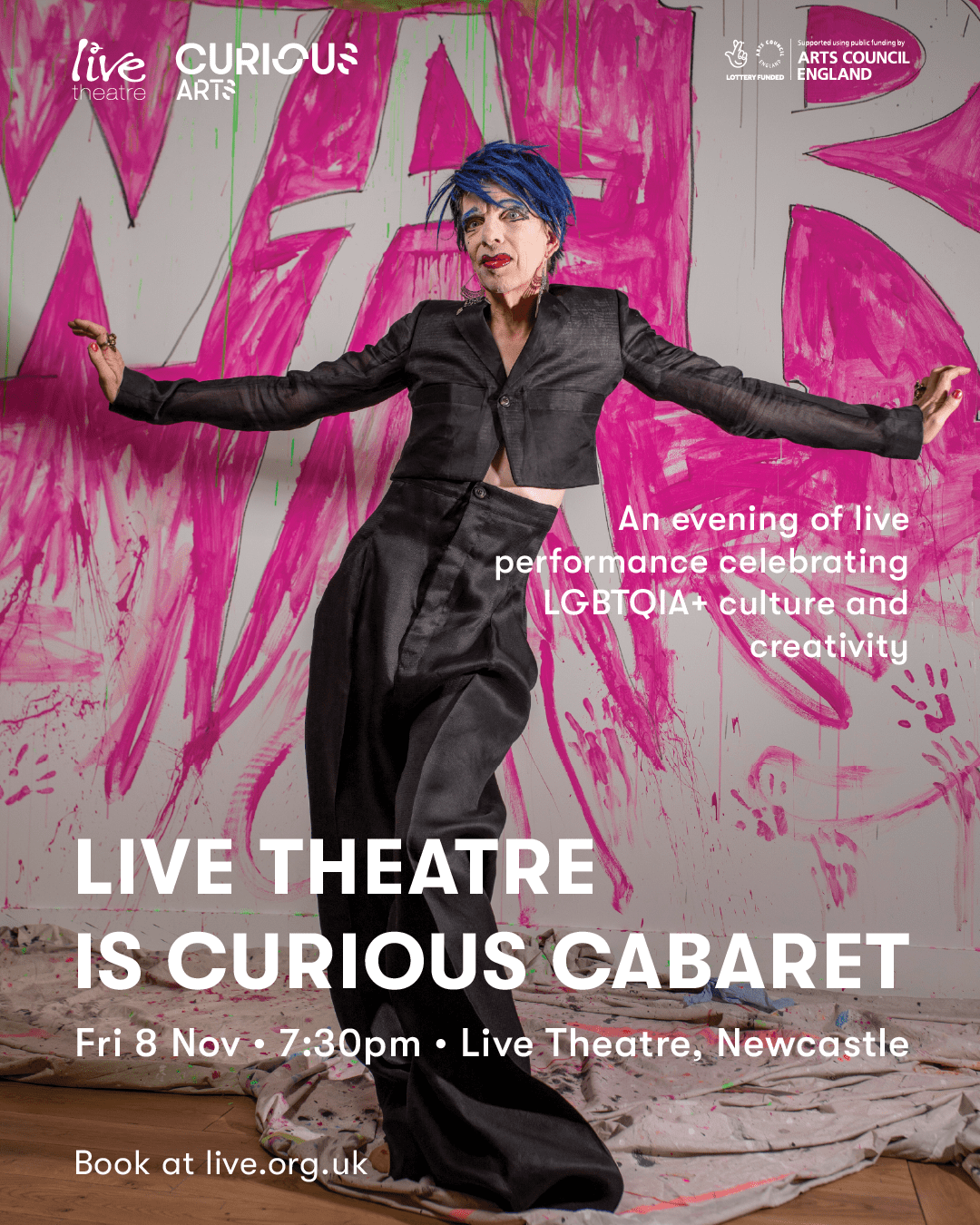 Live Theatre gets curious to celebrate LGBTQIA+ culture and creativity! in Newcastle upon Tyne