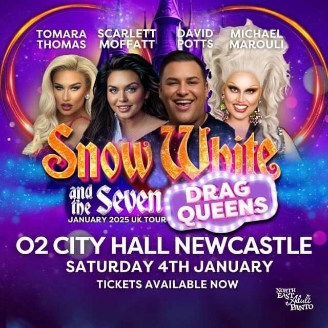 Drag legend Tess Tickle joins all-star cast of Snow White and the Seven Drag Queens in Newcastlethis January in Newcastle upon Tyne