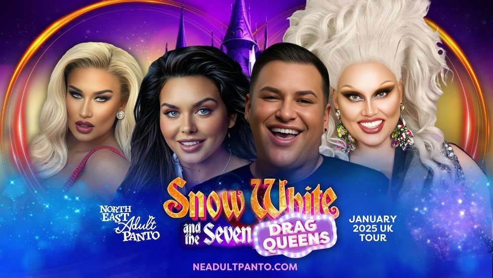 Screen Star Scarlett Moffatt joins UK tour of Snow White and the Seven Drag Queens this January in Newcastle upon Tyne