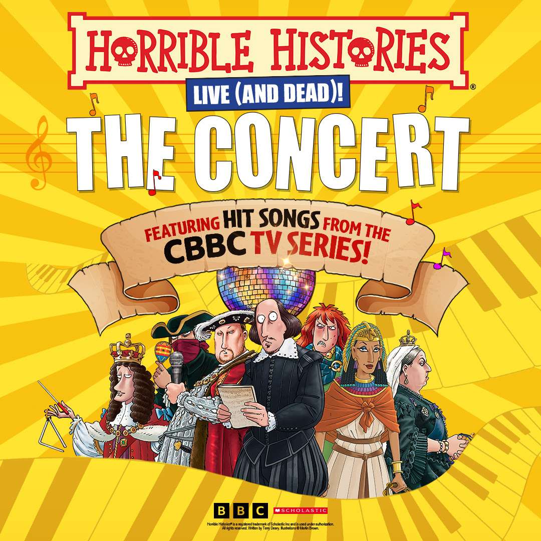 Horrible Histories The Concert coming to Darlington & Sunderland in 2026 in Newcastle upon Tyne