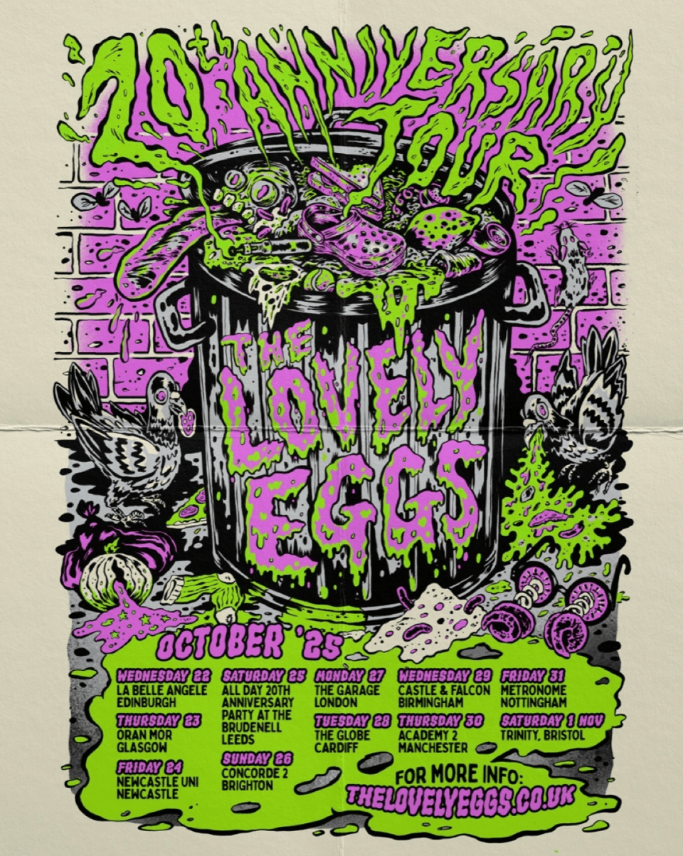THE LOVELY EGGS – Celebrate Their 20th Anniversary with UK Tour This October in Newcastle upon Tyne