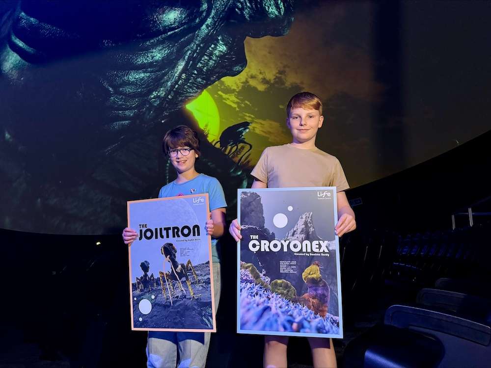 School children see their aliens come to Life in 360° detail in Newcastle upon Tyne