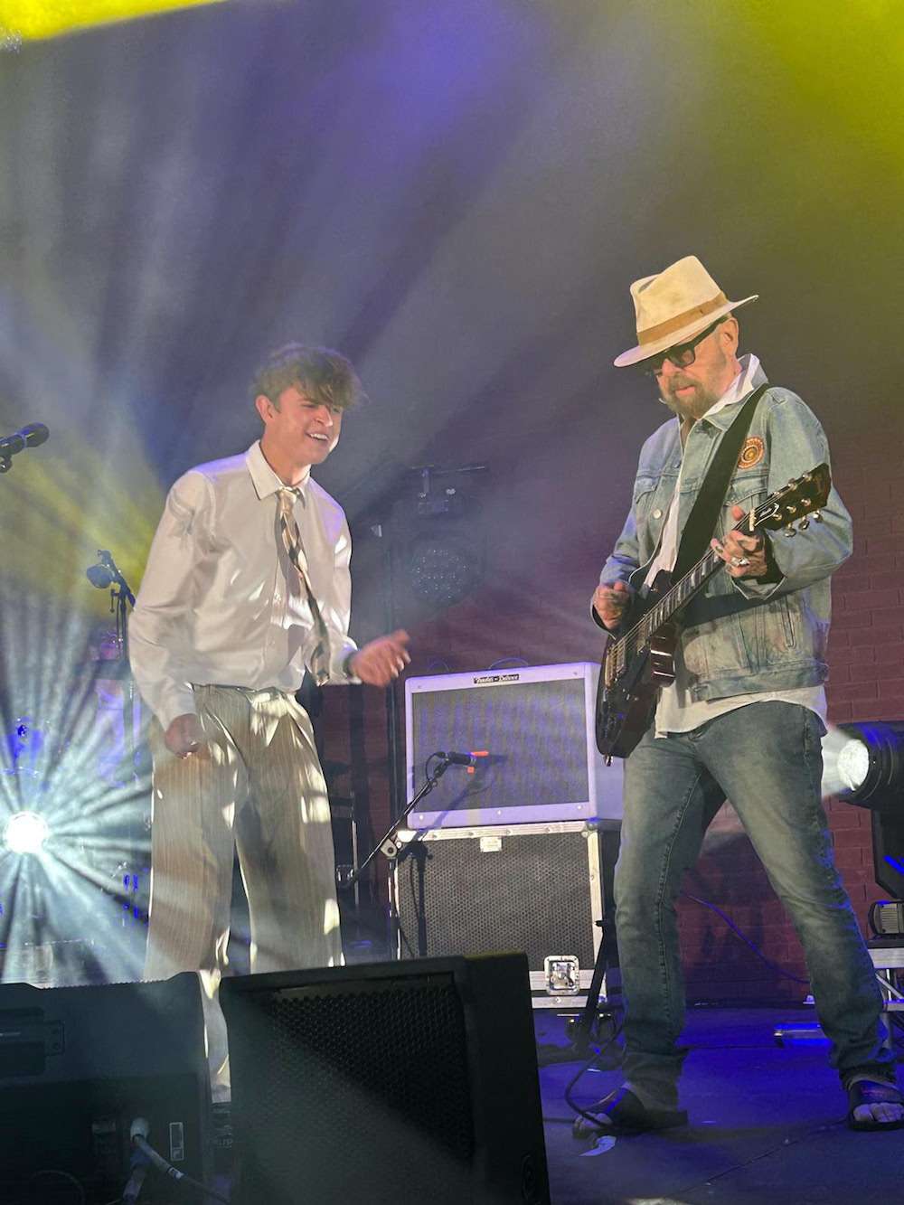 Dave Stewart joins Tom A. Smith on stage at Sunderland show in Newcastle upon Tyne